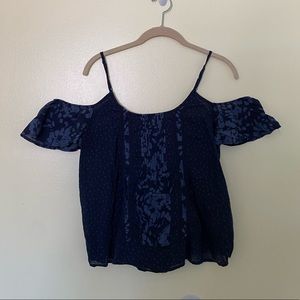 Navy blue Abercrombie and Fitch top